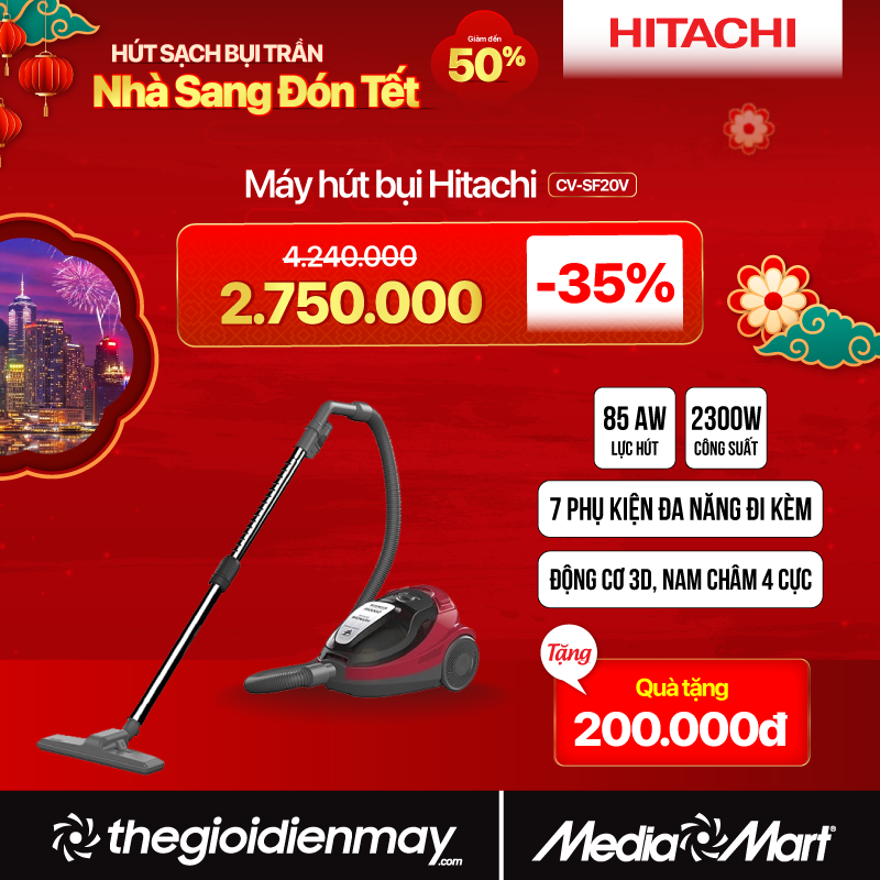 Máy hút bụi Hitachi CV-SF20V