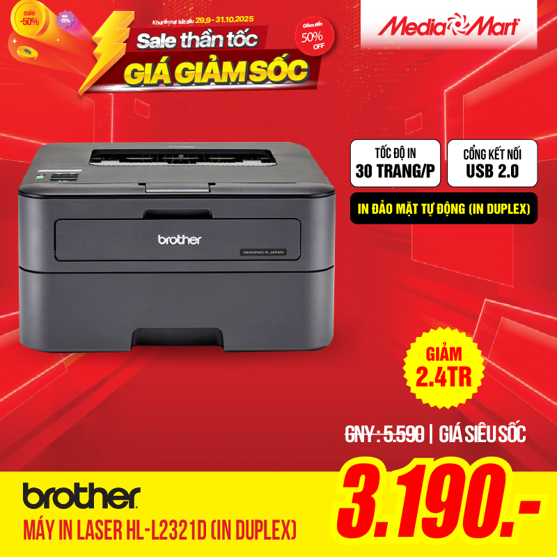 Máy in Laser BROTHER HL-L2321D
