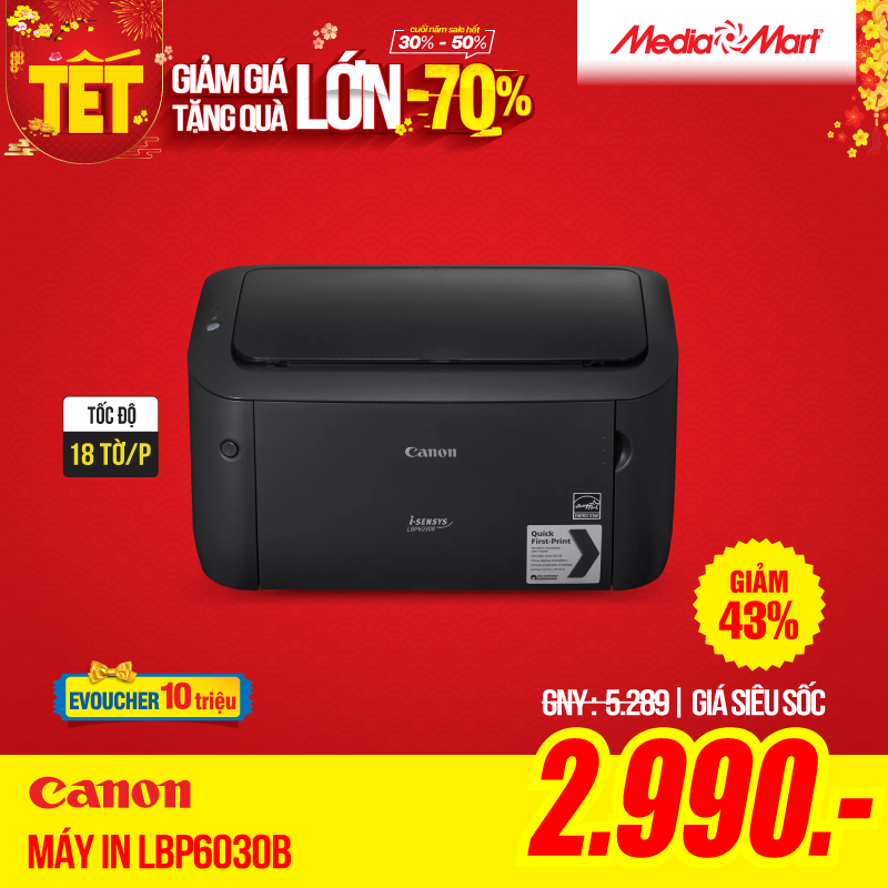 Máy in laser đen trắng Canon LBP6030B