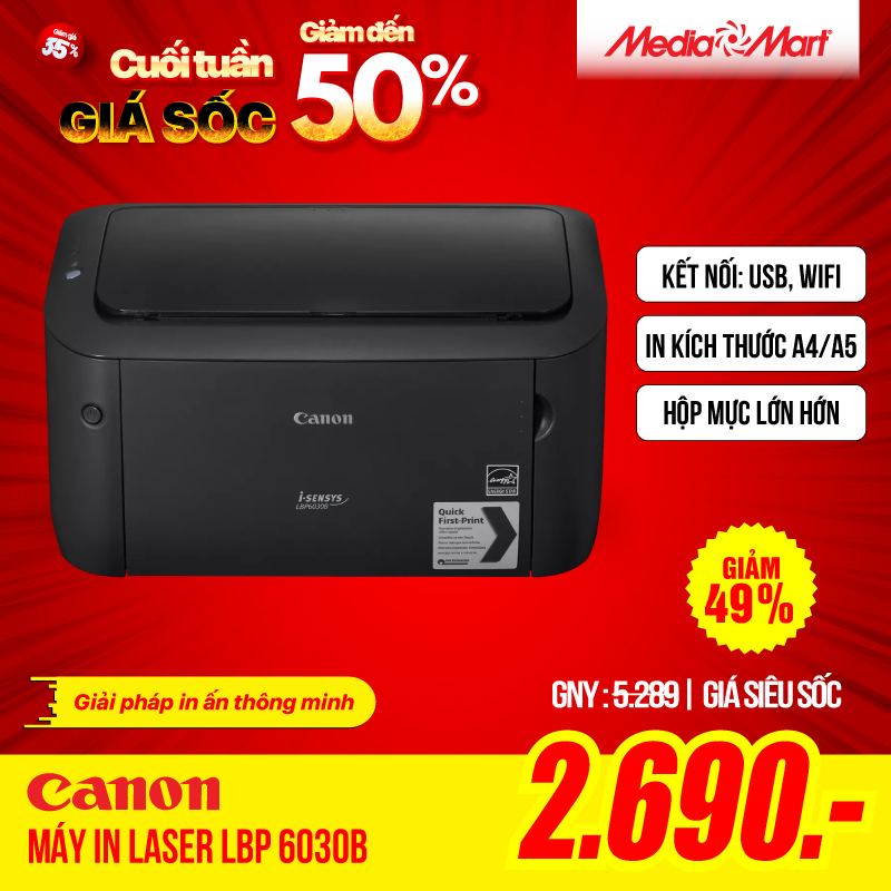 Máy in laser đen trắng Canon LBP6030B