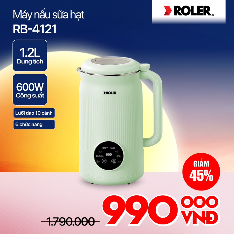 Máy làm sữa hạt đa năng ROLER RB-4121