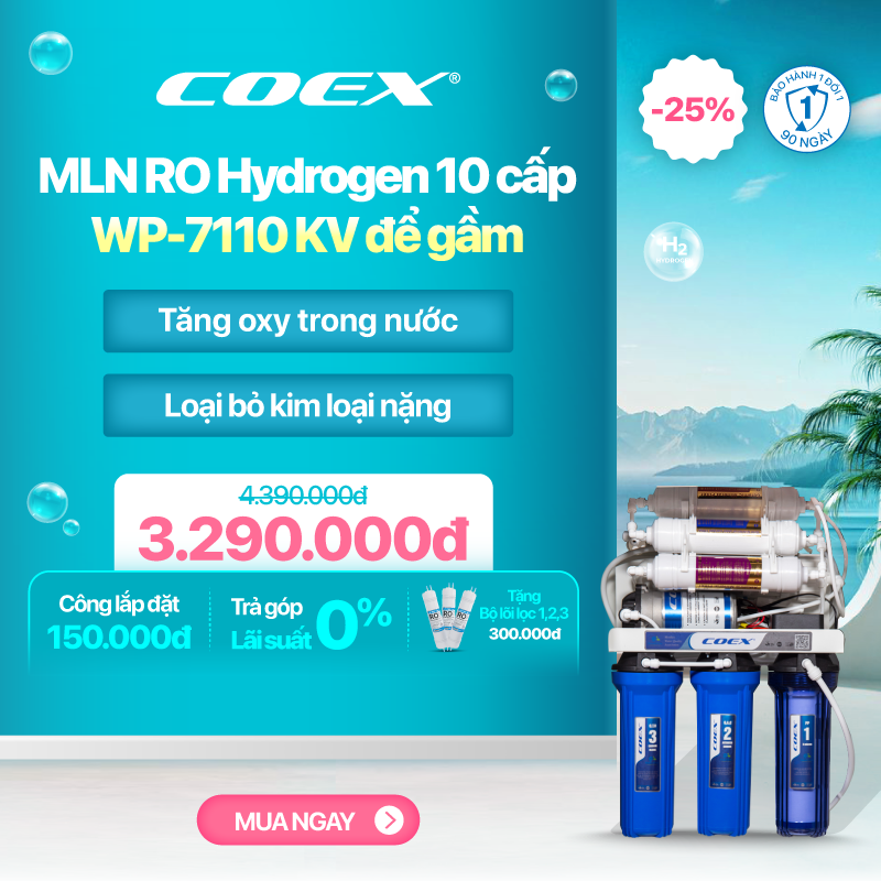 Máy Lọc Nước Coex 10 cấp Hydrogen WP-7110 KV