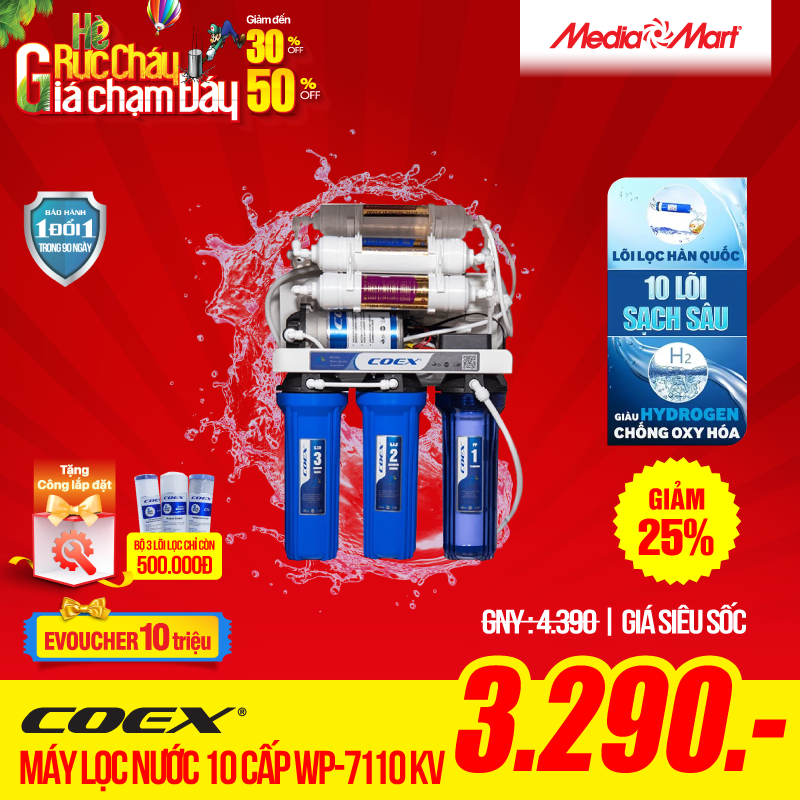 Máy Lọc Nước Coex 10 cấp Hydrogen WP-7110 KV