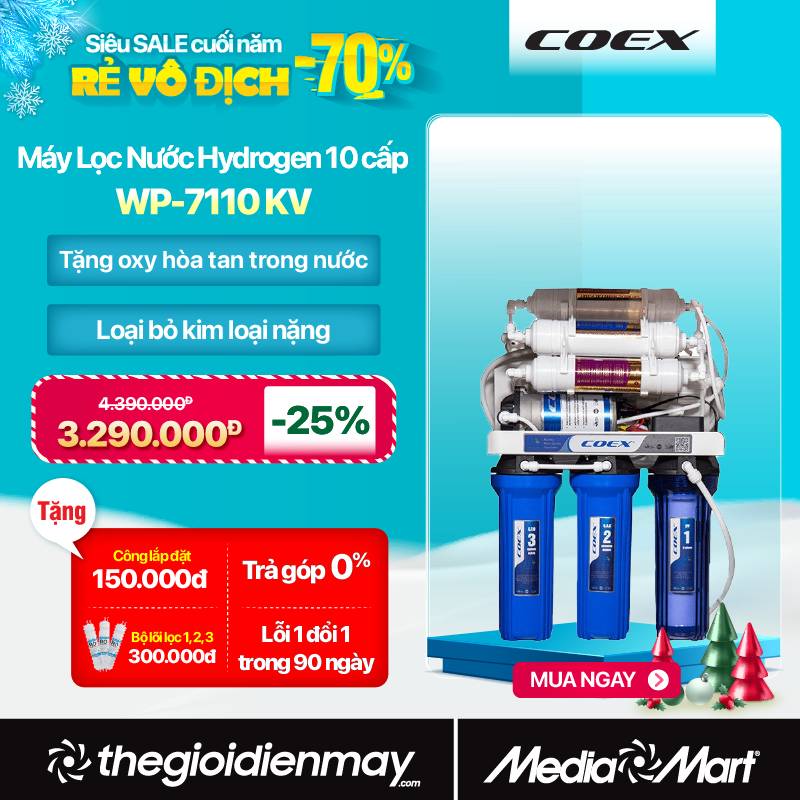 Máy Lọc Nước Hydrogen 10 cấp Coex WP-7110 KV