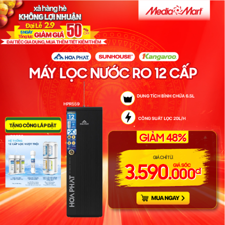 Máy lọc nước RO 12 cấp Hòa Phát HPR559