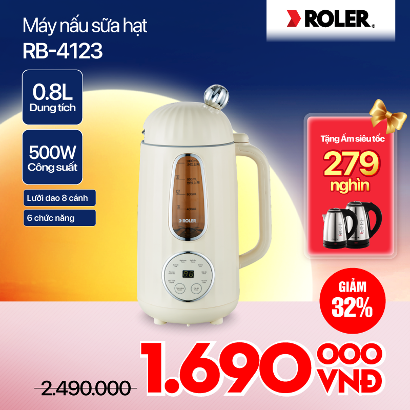 Máy nấu sữa hạt Roler - RB-4123