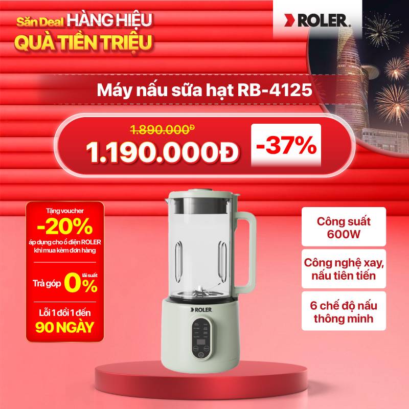 Máy nấu sữa hạt Roler RB-4125