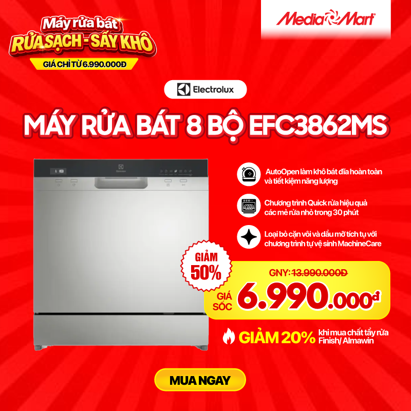 Máy rửa bát Electrolux EFC3862MS