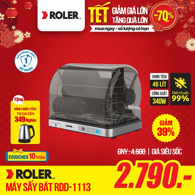 Máy sấy bát Roler RDD-1113