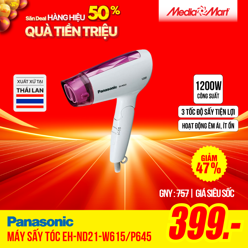 Máy sấy tóc Panasonic EH-ND21-W615/P645
