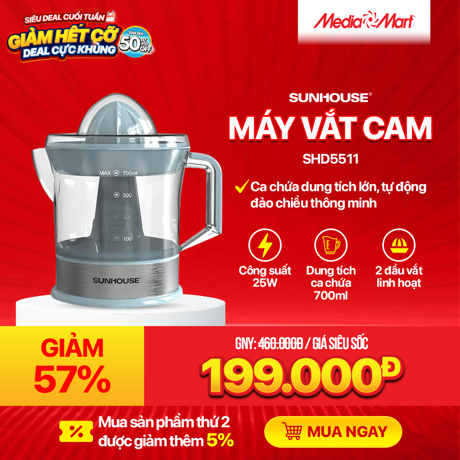 Máy vắt cam Sunhouse SHD5511