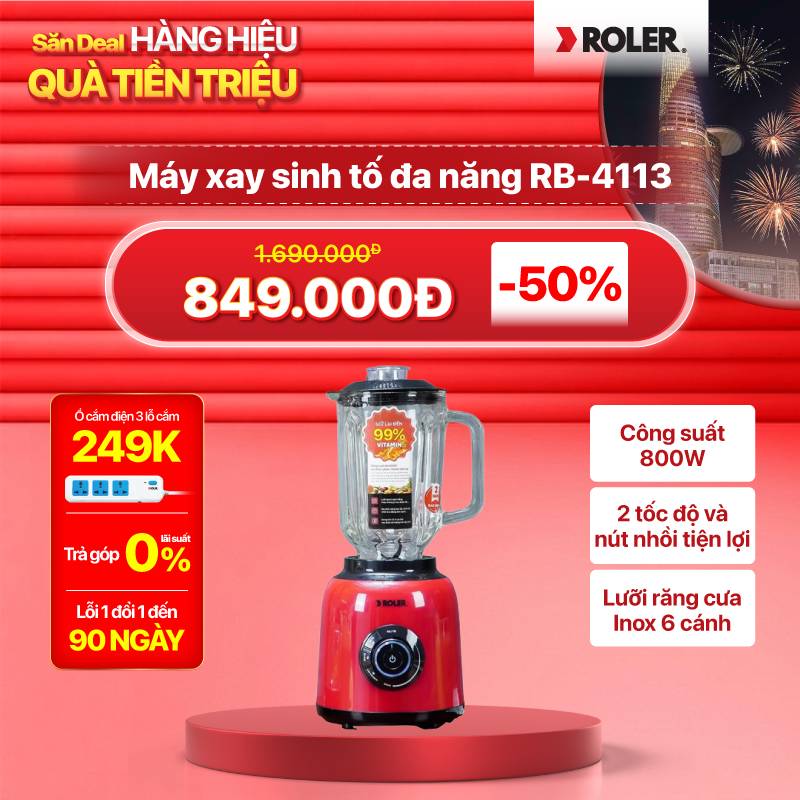 Máy xay sinh tố đa năng Roler RB-4113