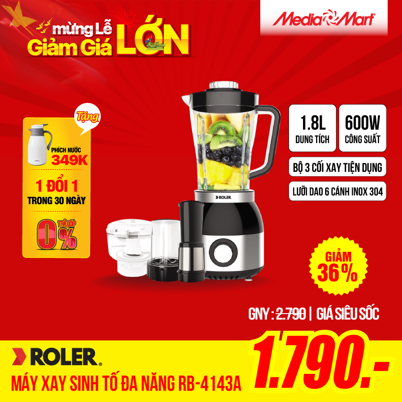 Máy xay sinh tố đa năng Roler RB-4143A