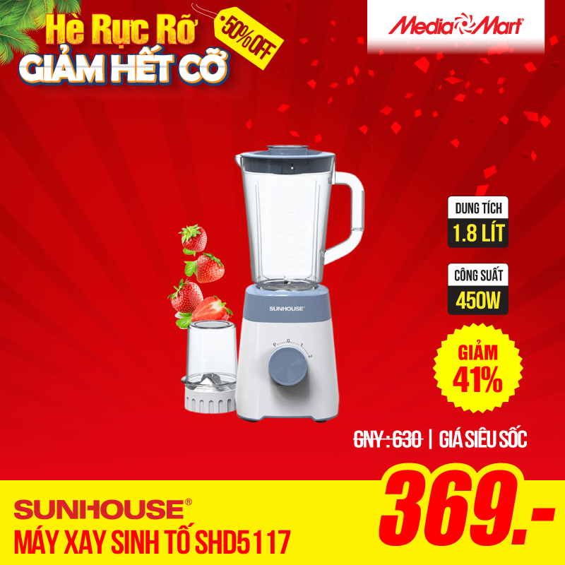 Máy xay sinh tố Sunhouse SHD5117