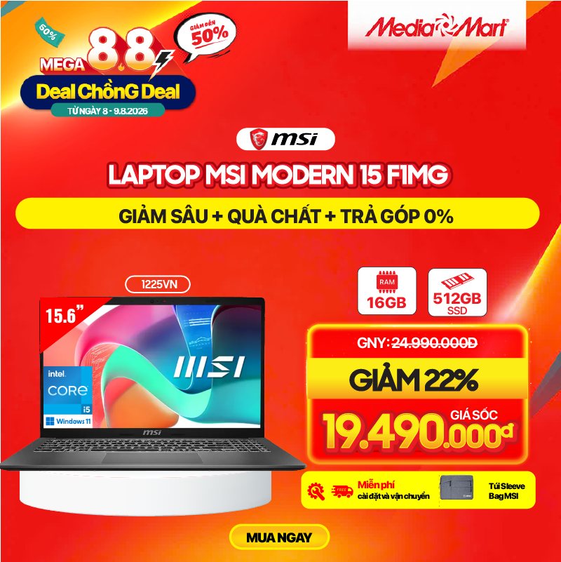 MSI Modern 15 F1MG-1225VN