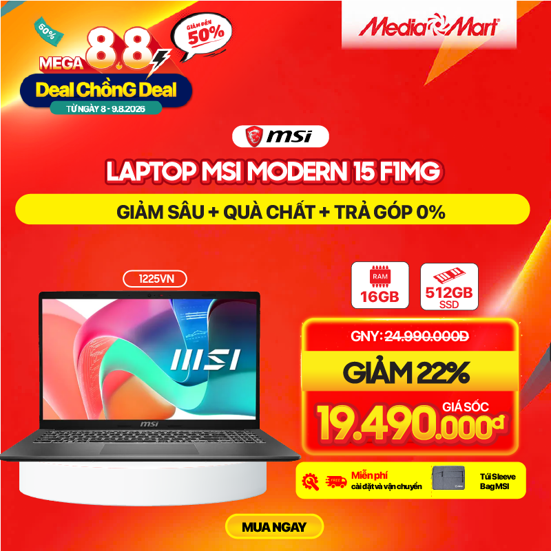 MSI Modern 15 F1MG-1225VN