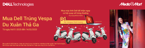 Mua Dell trúng Vespa, du xuân thả ga