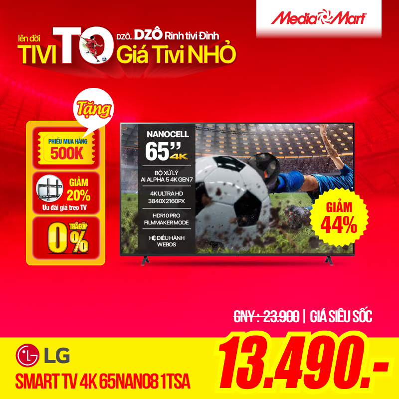 NanoCell 65 inch 65NANO81TSA sale T8