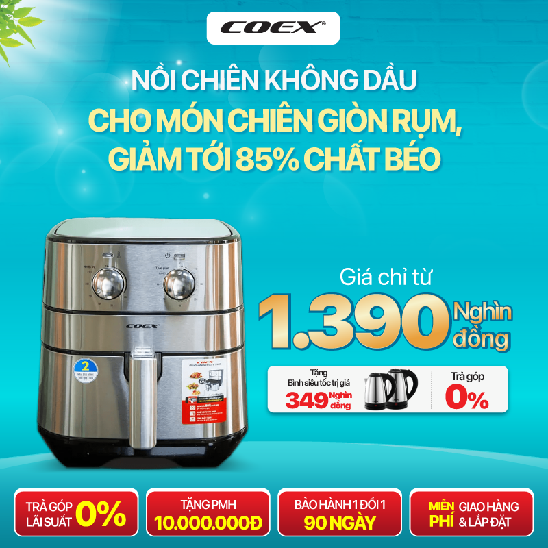 Nồi chiên Coex giá chỉ từ 1.390K