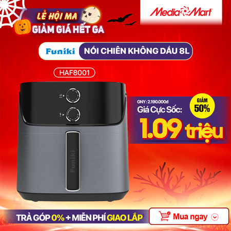 Nồi chiên không dầu 8L Funiki HAF8001