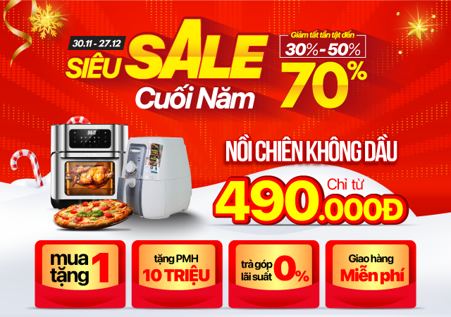 Nồi chiên không dầu giảm đến 50% giá chỉ từ 490.000Đ - (Xem ngay)