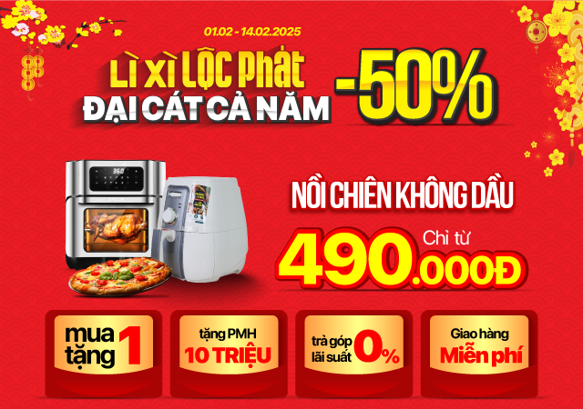 Nồi chiên không dầu giảm đến 70% giá chỉ từ 490.000Đ - (Xem ngay)