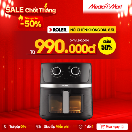 Nồi chiên không dầu Roler 6.5 lít RA-3132