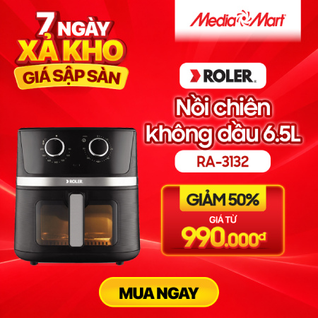 Nồi chiên không dầu Roler 6.5 lít RA-3132