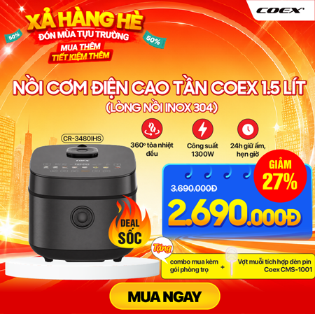 Nồi cơm điện cao tần Coex 1.5 lít CR-3480IHS
