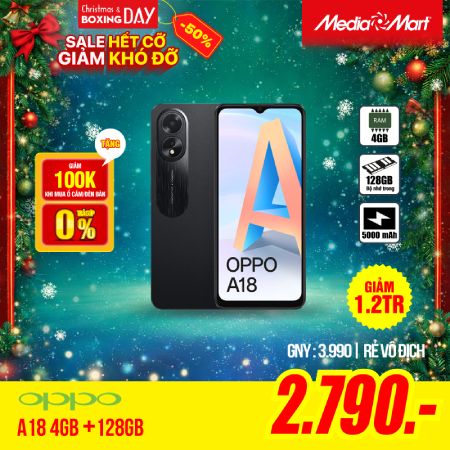 OPPO A18 Đen 128Gb