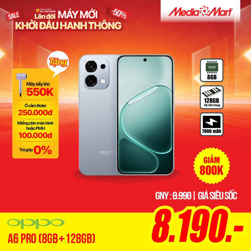 OPPO A6 Pro 8GB+128GB