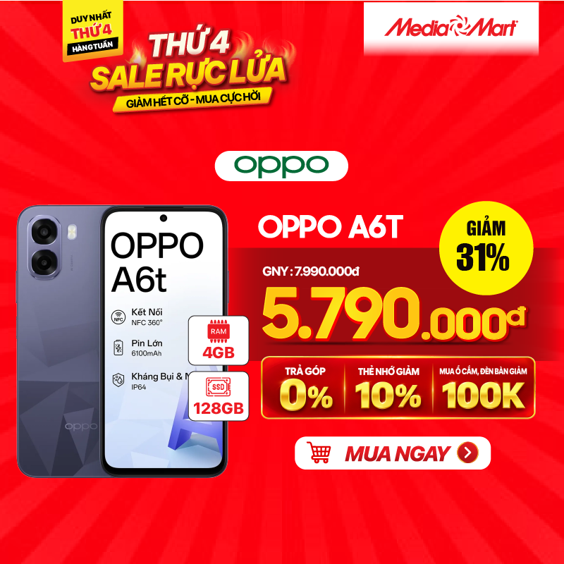 OPPO A6t 4GB + 128GB CPH2847
