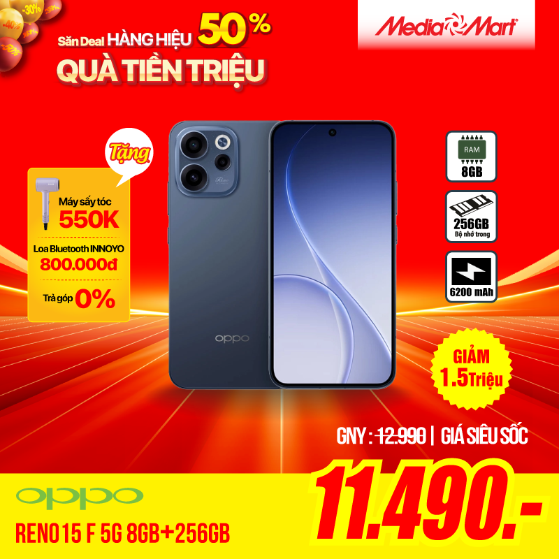 OPPO Reno15 F 5G 8GB+256GB CPH2801