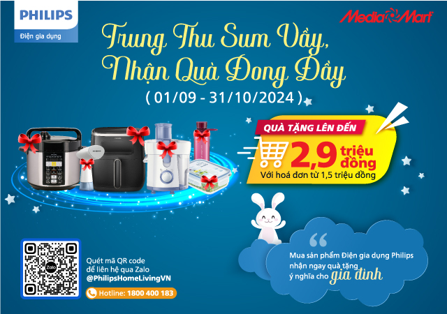 Philips Trung thu sum vầy, nhận quà đong đầy (Xem ngay)