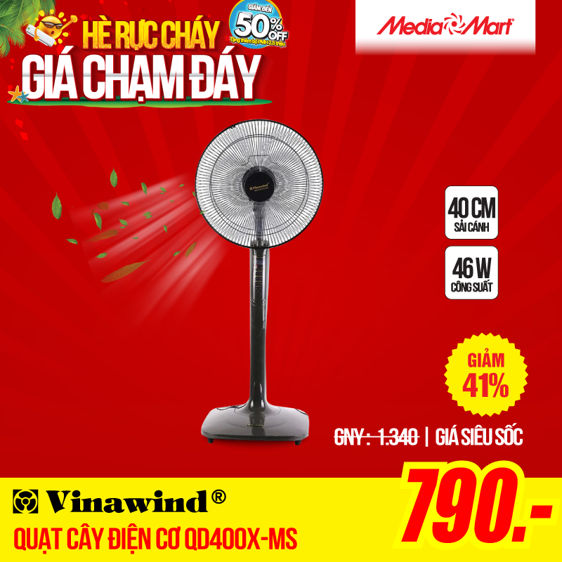 Quạt cây Điện cơ QD400X-MS
