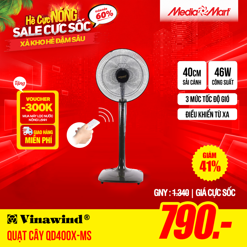 Quạt cây Điện cơ QD400X-MS