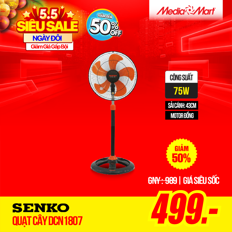 Quạt cây Senko DCN1807