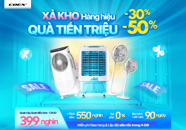Quạt Coex Sale hè