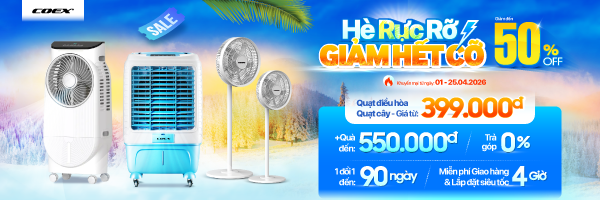 Quạt Coex Sale hè 2026