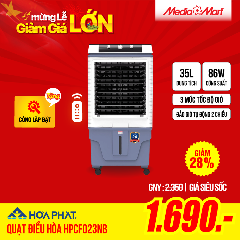 Quạt điều hòa 35L Hòa Phát HPCF023NB