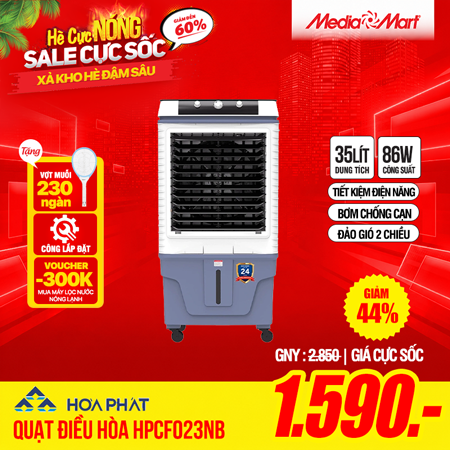 Quạt điều hòa 35L Hòa Phát HPCF023NB