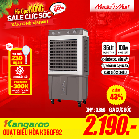 Quạt điều hòa 35L Kangaroo KG50F92