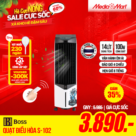 Quạt điều hòa Boss S102