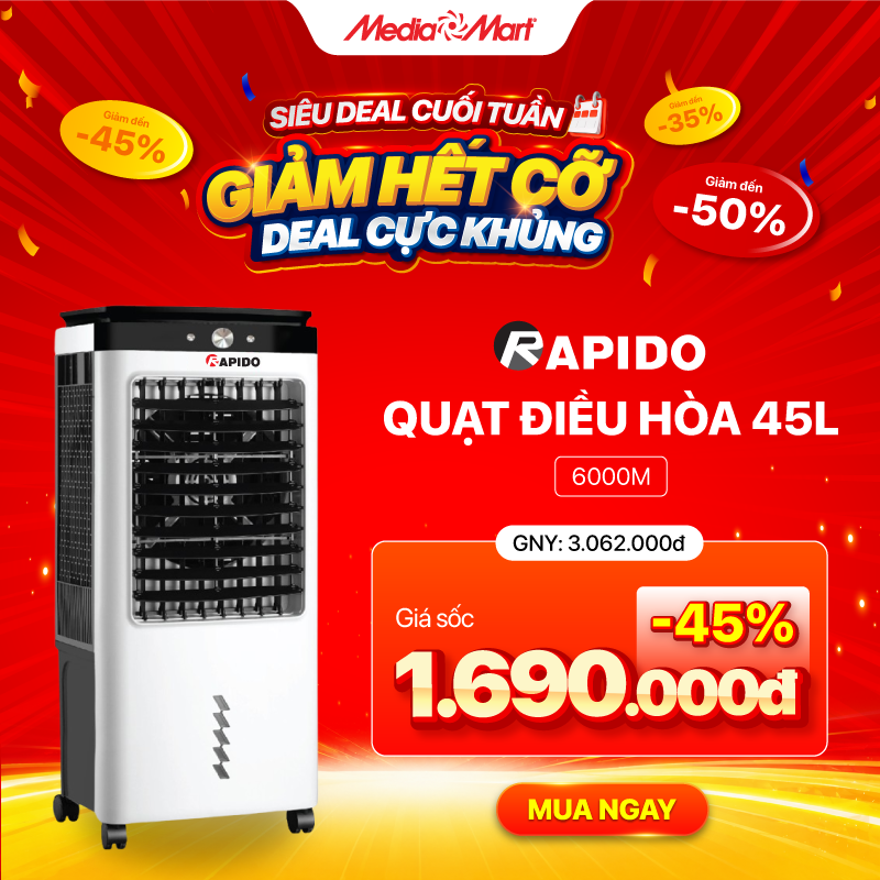 Quạt điều hòa cơ 45L Rapido 6000M