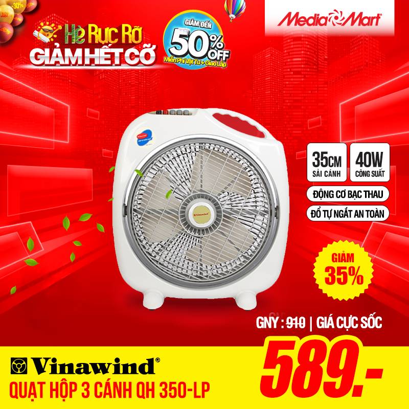 Quạt hộp Điện cơ thống nhất QH 350-LP