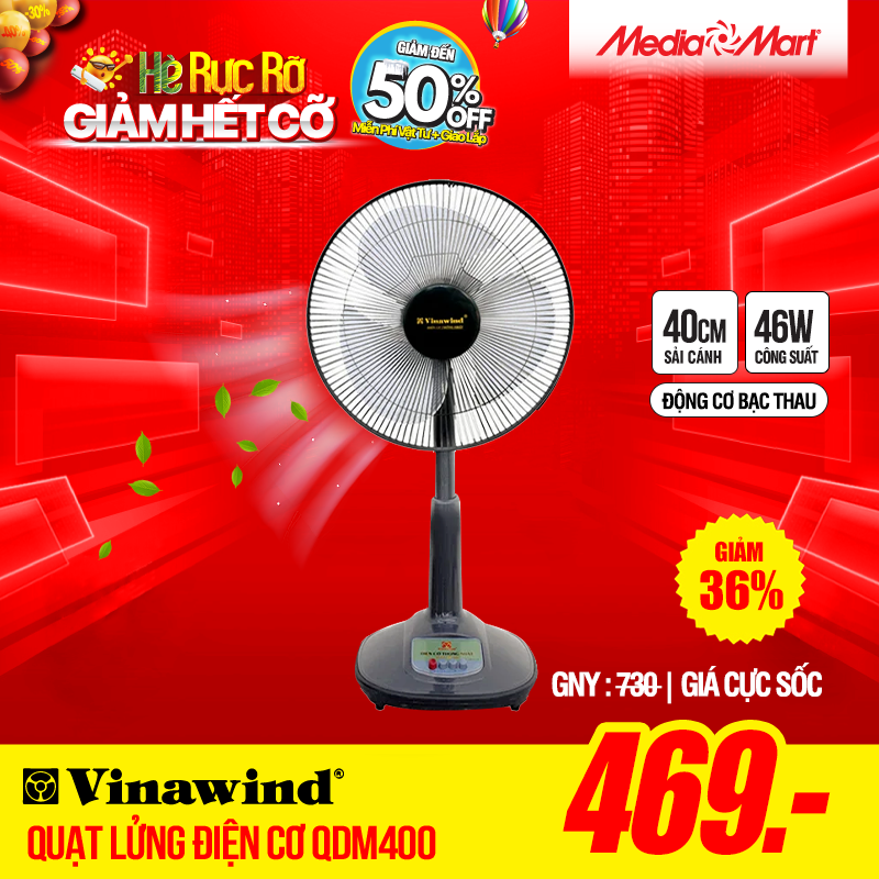 Quạt lửng Điện cơ QDM400