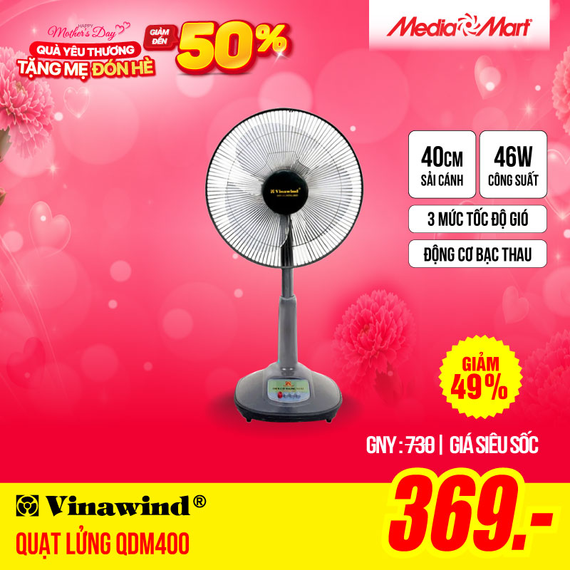 Quạt lửng Điện cơ QDM400