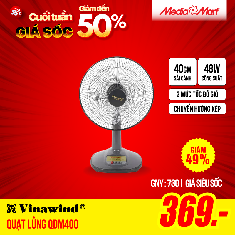 Quạt lửng Điện cơ QDM400