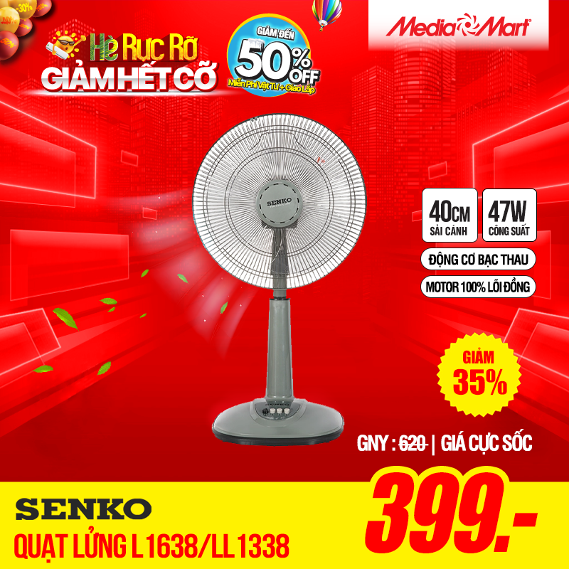 Quạt lửng Senko L1638/LL1338