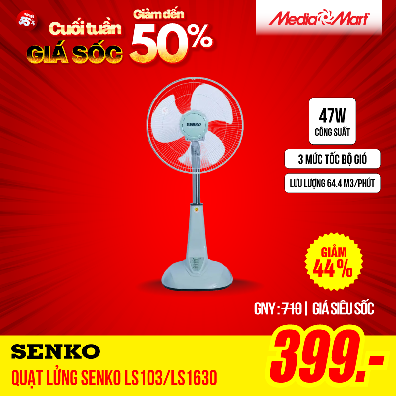 Quạt lửng Senko LS103/LS1630-ống sắt